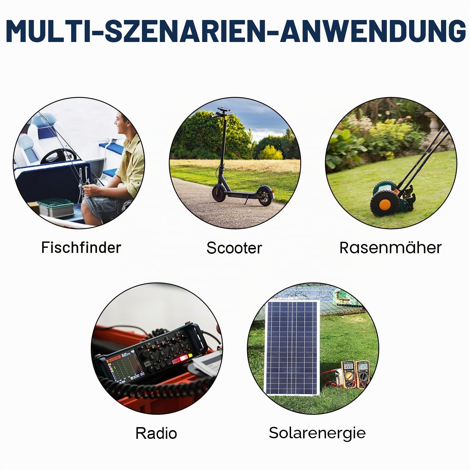 ECO-Worthy 8 Ah, 12 V, wiederaufladbarer Lithium-Akku, 3000 Mal tiefer Zyklus, Solarenergie, Windkraftanlage