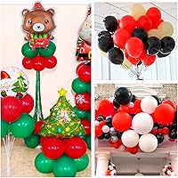 Vista 6 de Globo rojo 110 piezas, globos de látex rojos de 12 pulgadas para cumpleaños, Día de San Valentín, boda (con 2 cintas).