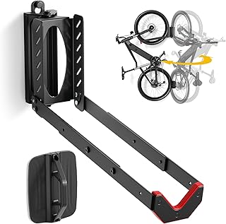monTEK Swivel Bike Wall Mount, No Heavy Lifting Required Bike Wall Mount, Bike Hangers for Garage, Space-Saving Bike Rack ...