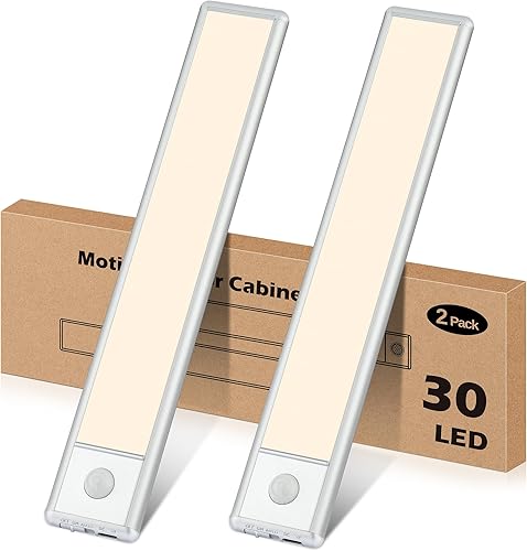 30 luces LED con sensor de movimiento para debajo del gabinete, luces magnéticas recargables debajo del armario, barra de luz nocturna inalámbrica disponible en Yaxa Colombia