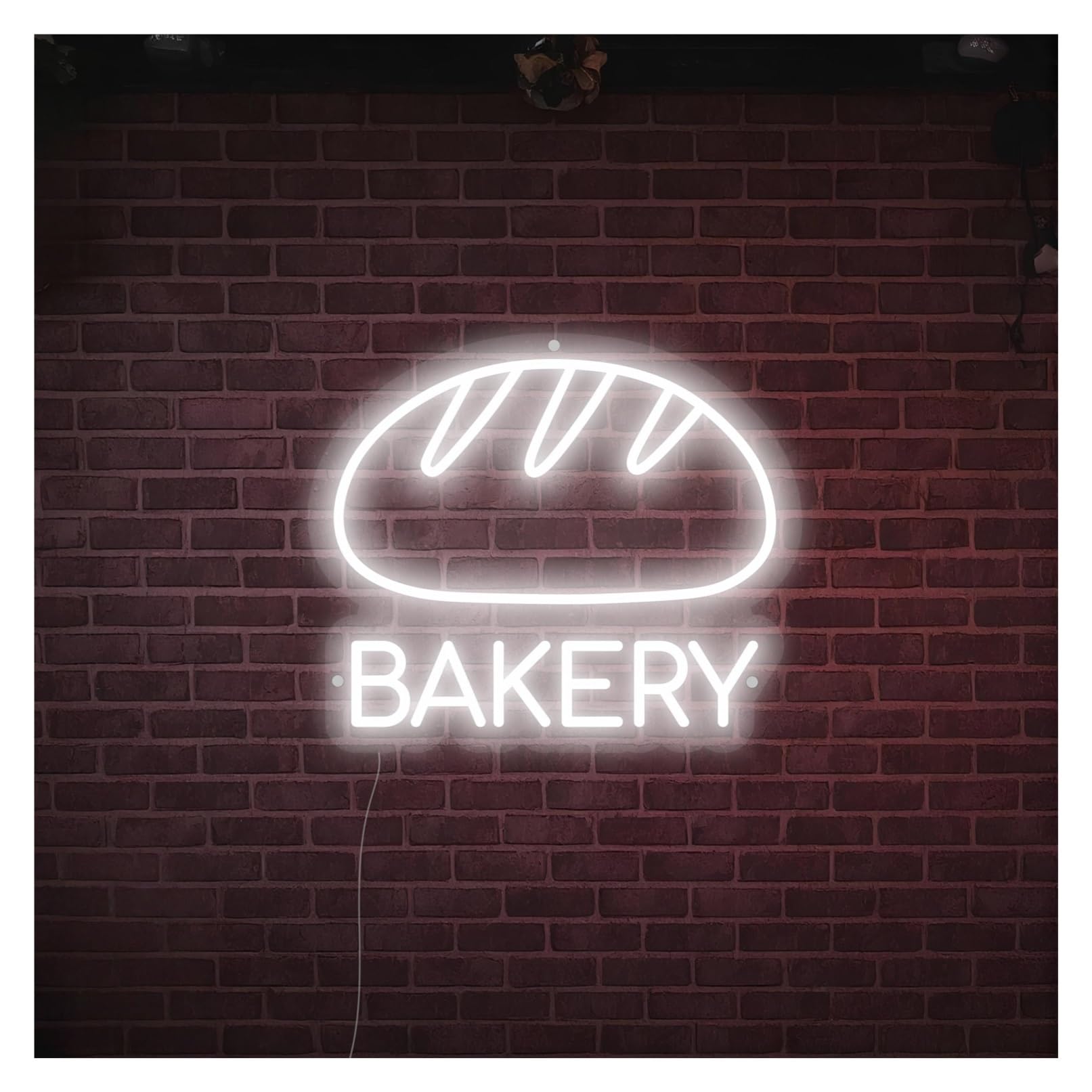 SHOUXI Sign Lamp Bakery Neon Sign, Suitable for Cake Shop Wall Decor with Dimmable 40cm