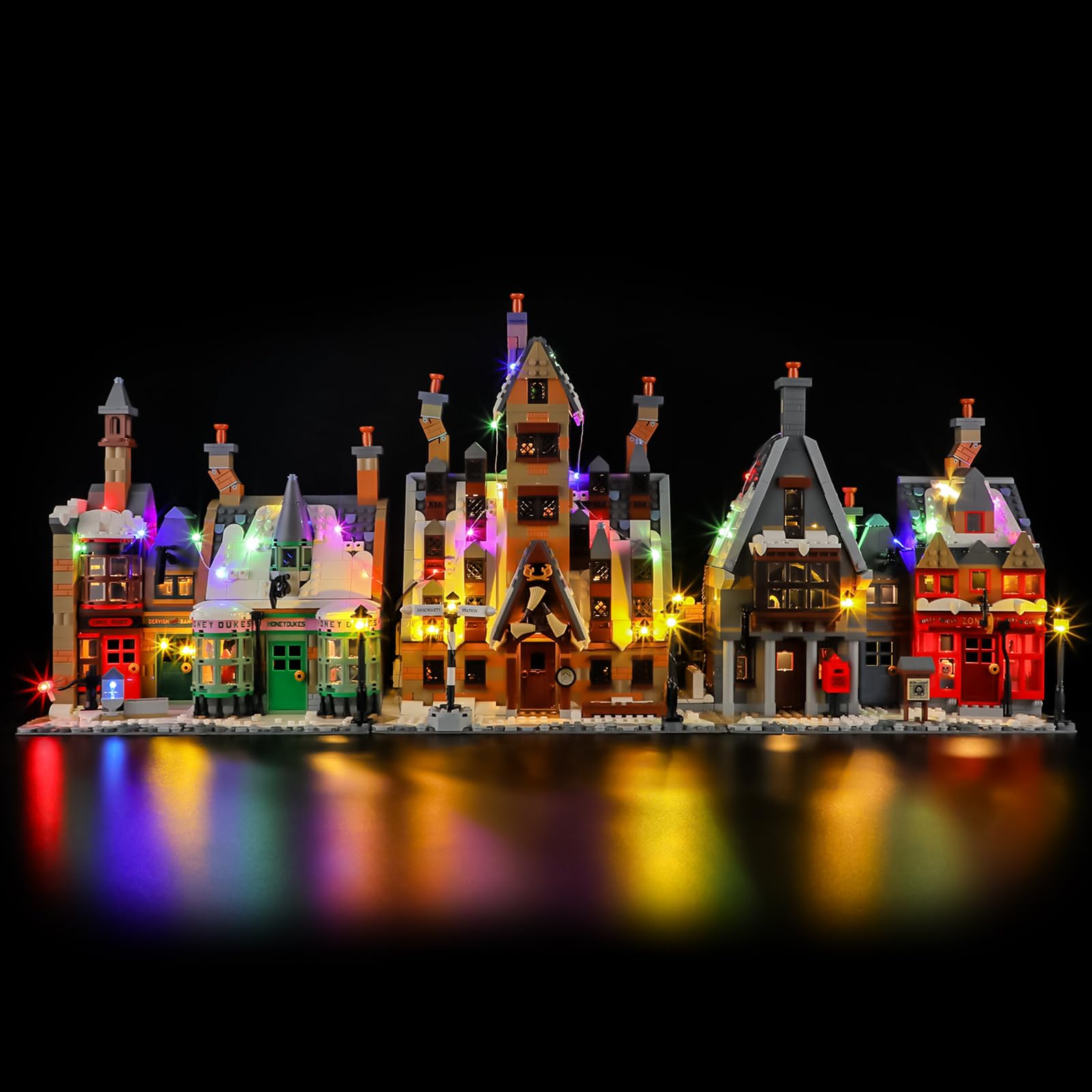 BRIKSMAX Illuminazione a LED per Lego Village Hogsmeade, edizione da collezione 76457, set di luci compatibili per mattoncini da costruzione, senza set Lego, luce decorativa di alta qualità per