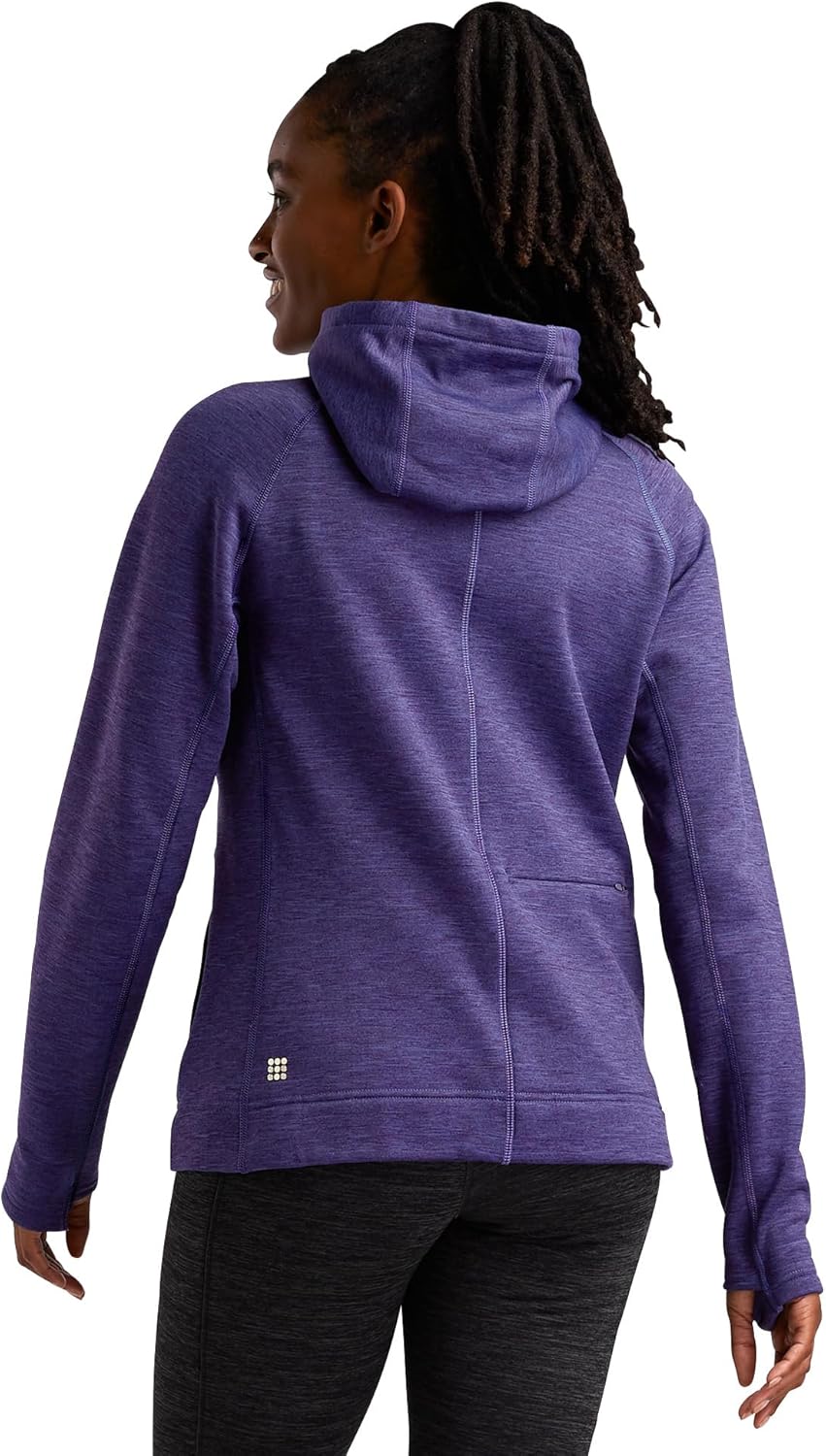 Title Nine Crash Jacket – Women’s Slim Fit Thermaplush™ Fleece-Lined Hoodie with Thumbholes & Pockets - Image 4