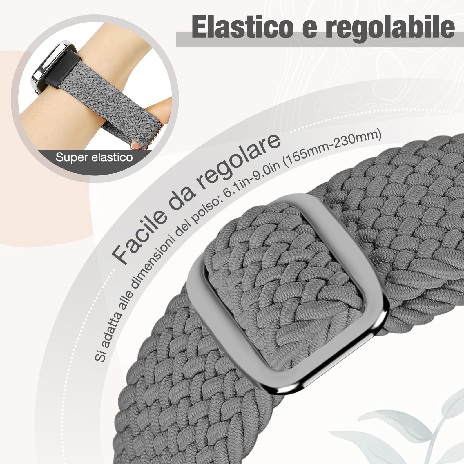 SHIJZWD Intrecciato Cinturino Compatible con Xiaomi Redmi Watch 3 Active per Uomini Donne, Sportiva Bracciale di ricambio Elastica Nylon Cinturino per Xiaomi Redmi Watch 3 Active