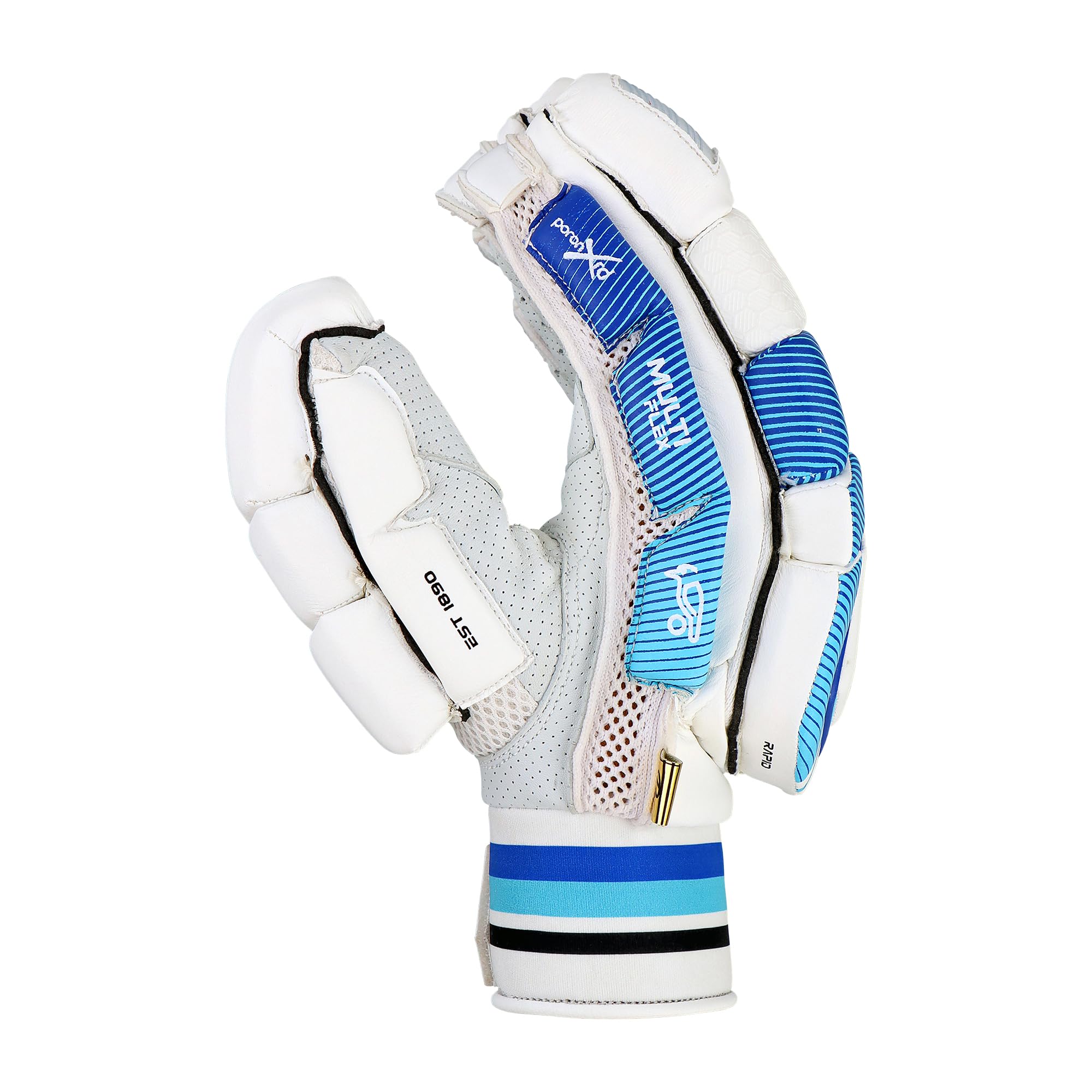 Kookaburra Rapid Pro - Guanti da battitore per adulti, per destrorsi