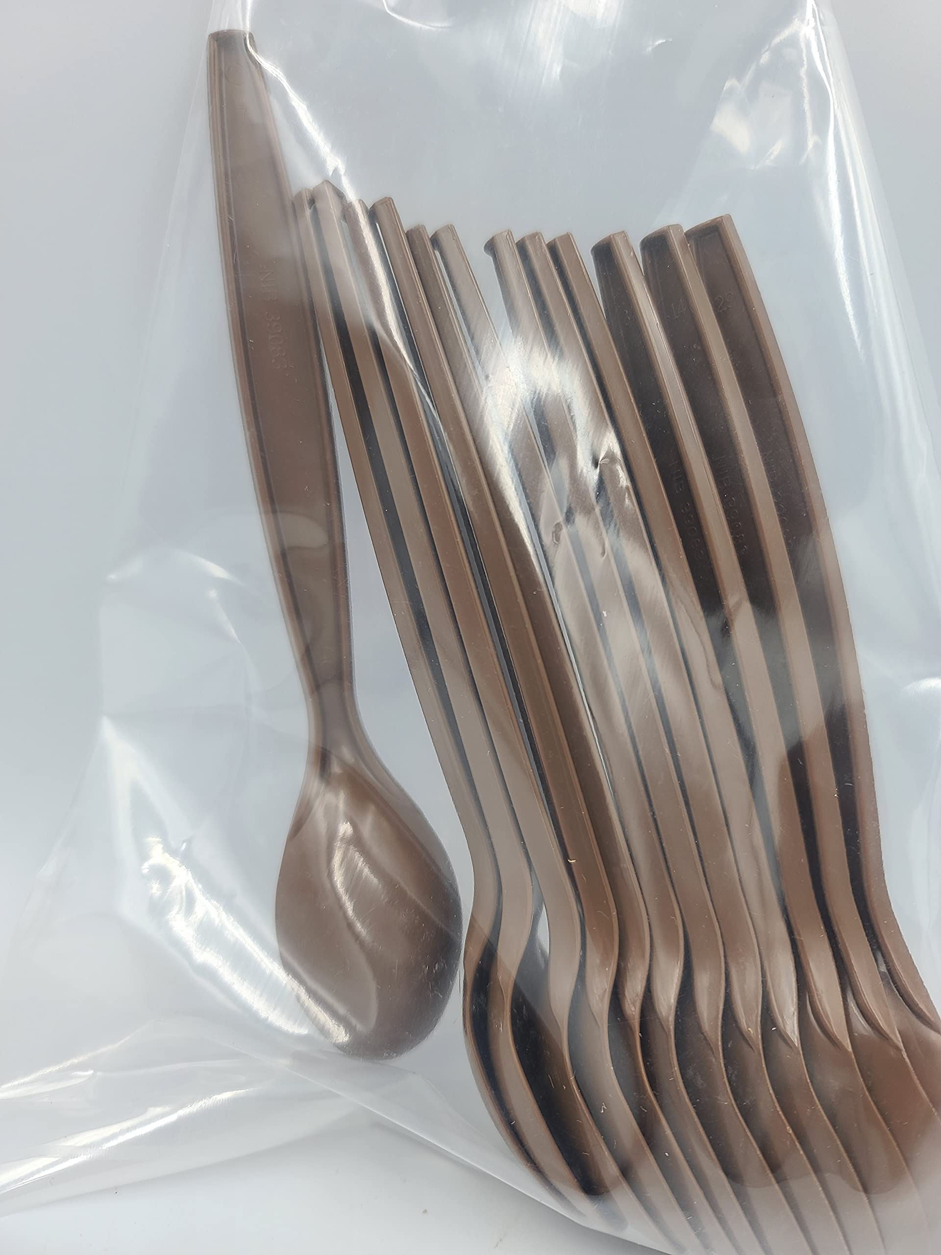 Ohio Trading 100% Authentic, Factory Sealed Military MRE Heavy Duty Plastic Spoons - 12 Count (Perfect for Camping, Hiking, Hunting and Traveling!)