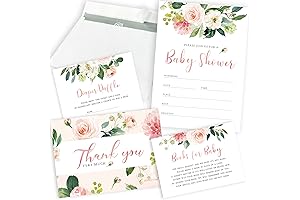 Pink Boho Baby Shower Invitations for Baby Girl