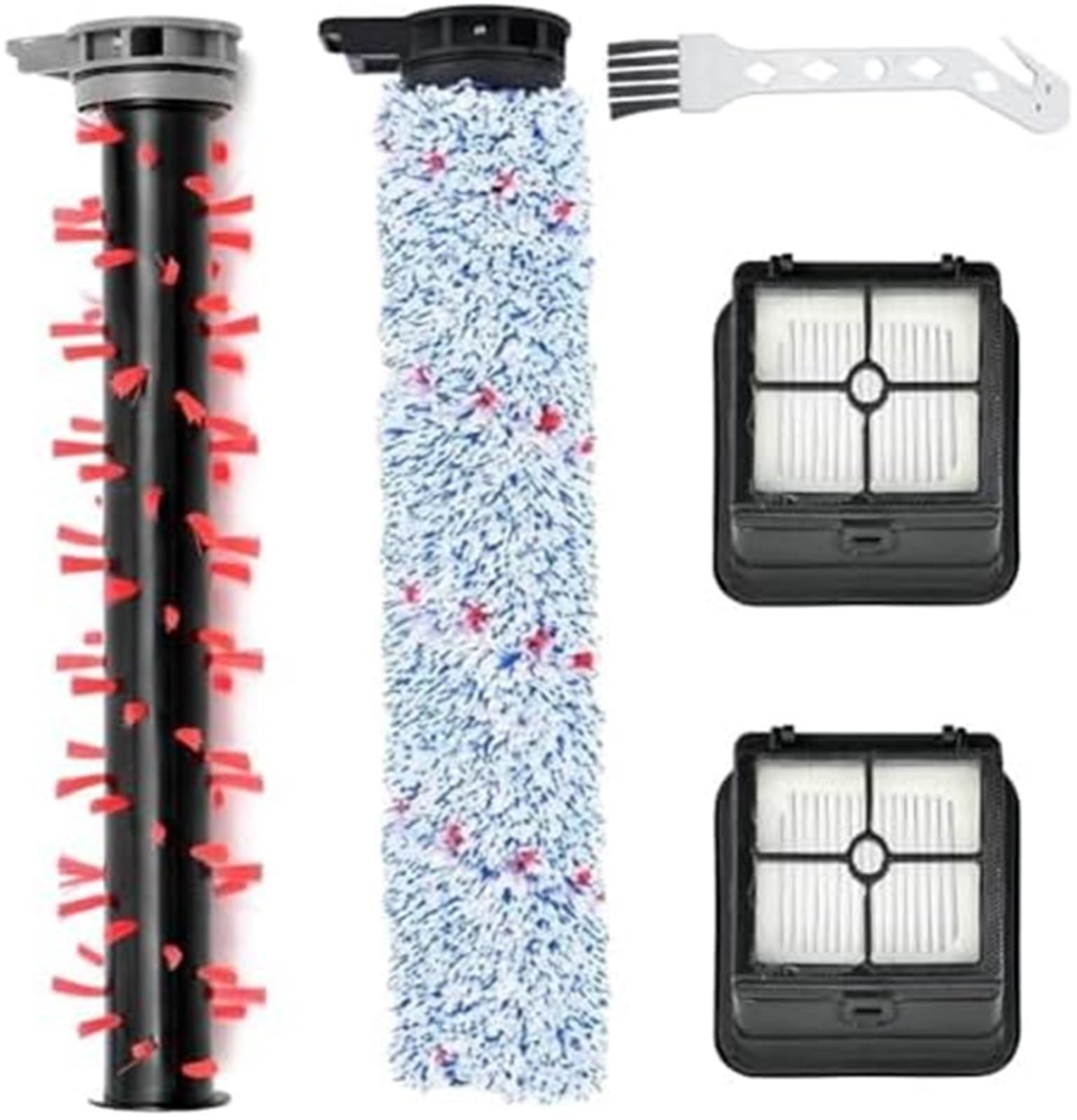 Wivplex Spazzole a rullo di ricambio con filtri for la pulizia, adatte for ECVP01, for AlfaBot e for gli aspirapolvere SUNSMAI Kit di sostituzione per aspirapolvere