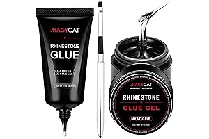 MAGYCAT Nail Art Rhinestone Glue Gel: Adorn Your Nails with Shimmering Crystals