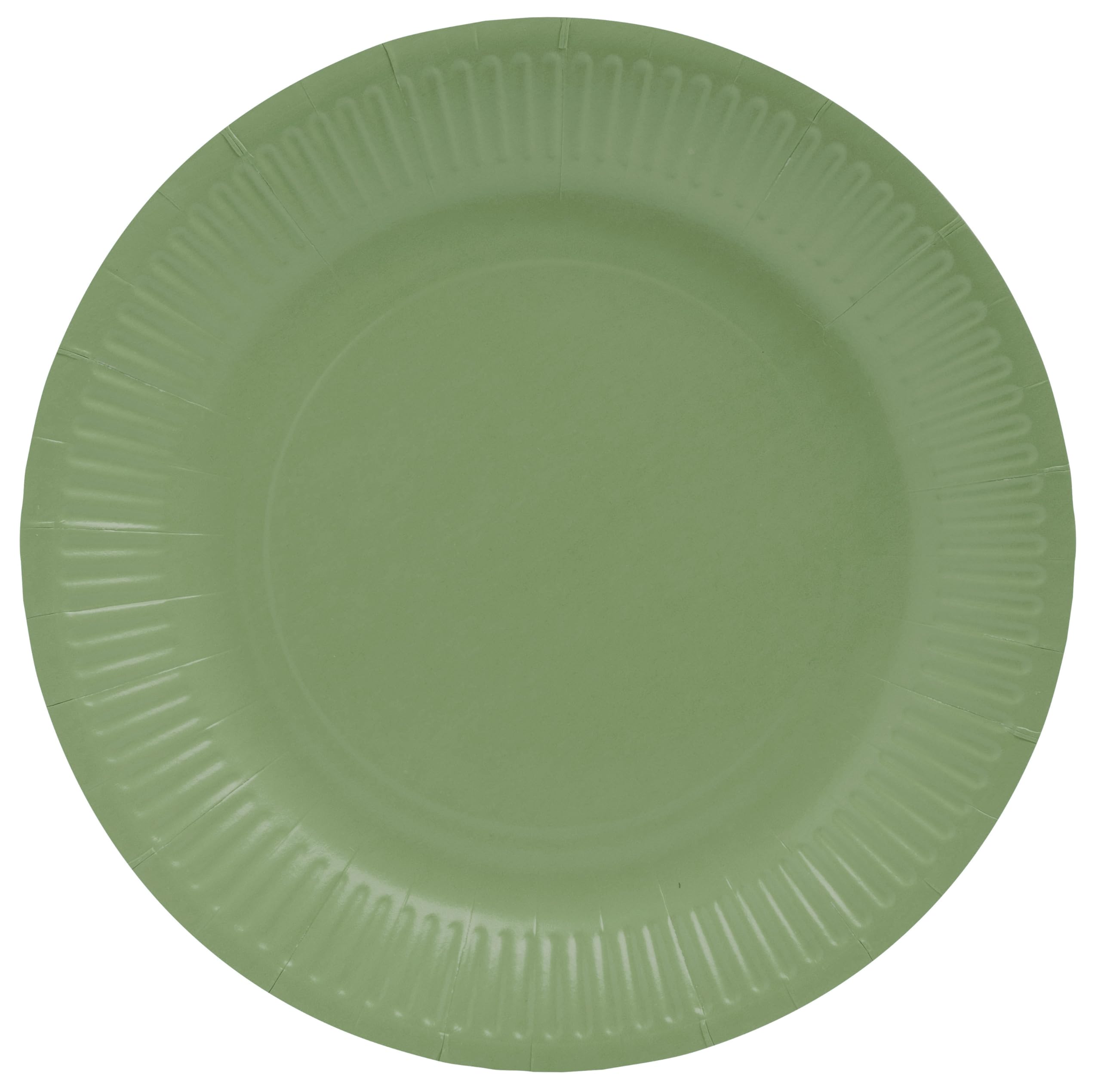 Pro Tablecloth 79220i 20 Plates Diameter 23 cm Cardboard Olive Green