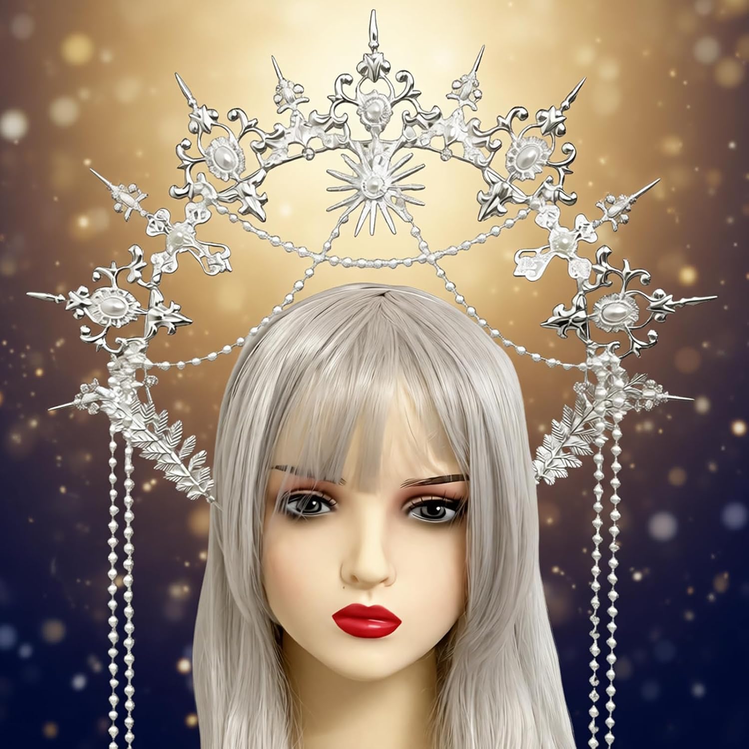 Delicate Halloween Hair Accessory Cosplay Headpiece Fashion Headband Suitable for Wedding Dancers and Photoshoots Halloween