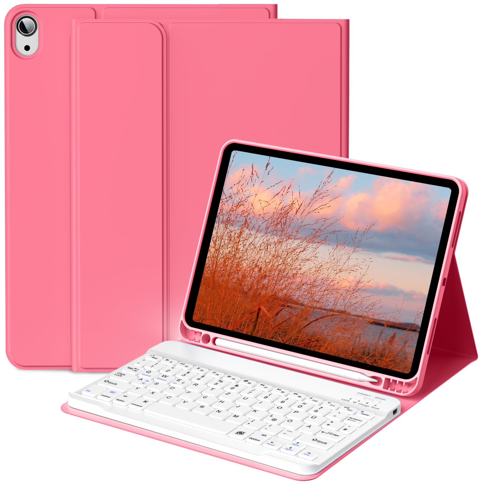 BFGTSJF Hülle mit Tastatur für iPad A16 11. Generation 11 Zo