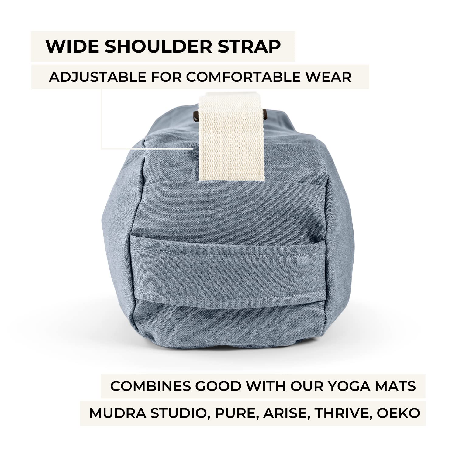 Lotuscrafts Sac De Yoga PUNE En Coton Bio - Sac Tapis Yoga Équitable GOTS, Écologique Et Spacieux