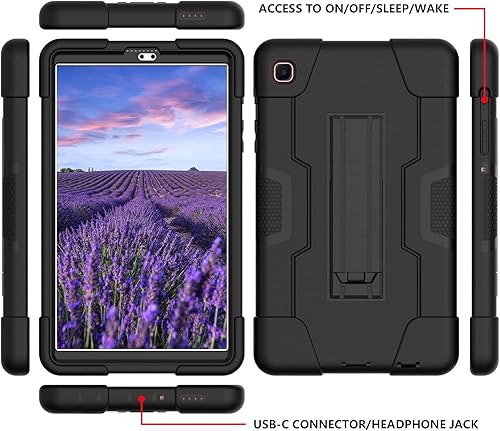 Miniatura 2 de Funda para Samsung Galaxy Tab A 8.4 2020, resistente policarbonato duro de silicona suave a prueba de golpes, resistente funda protectora de alto