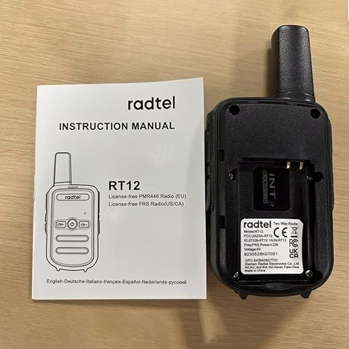 Miniatura 8 de Radtel RT12 Walkie Talkies para adultos recargable, paquete de 2 unidades, radio bidireccional FRS de mano de largo alcance de 16 canales, manos