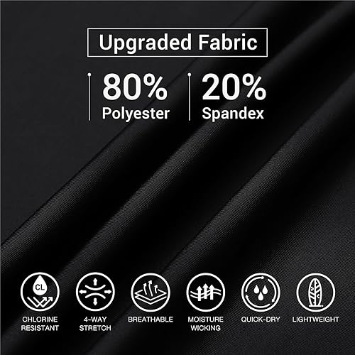 Vista 5 de HUGE SPORTS Serie Wildling Camiseta de protección con protección UV, de secado rápido, con compresión