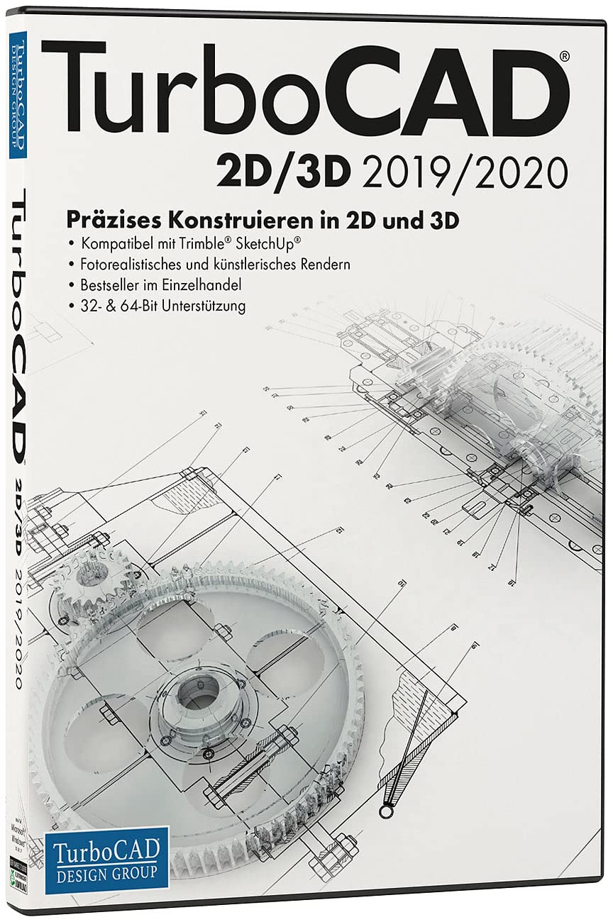 TurboCAD Design Group Turbo CAD 2019/2020 2D/3D (Modellbau)