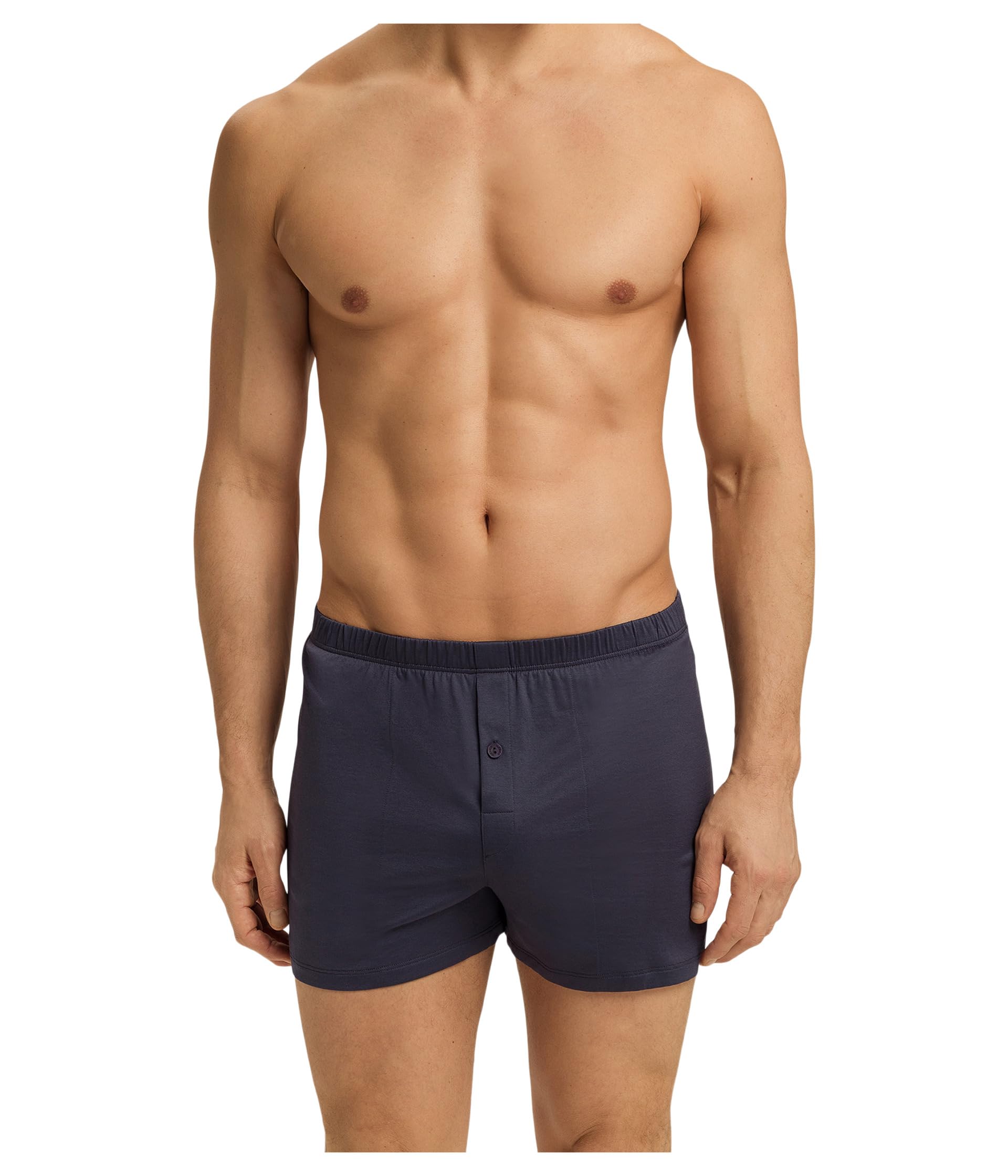 HANRO mens Cotton Sporty Knit BoxerBoxer Shorts