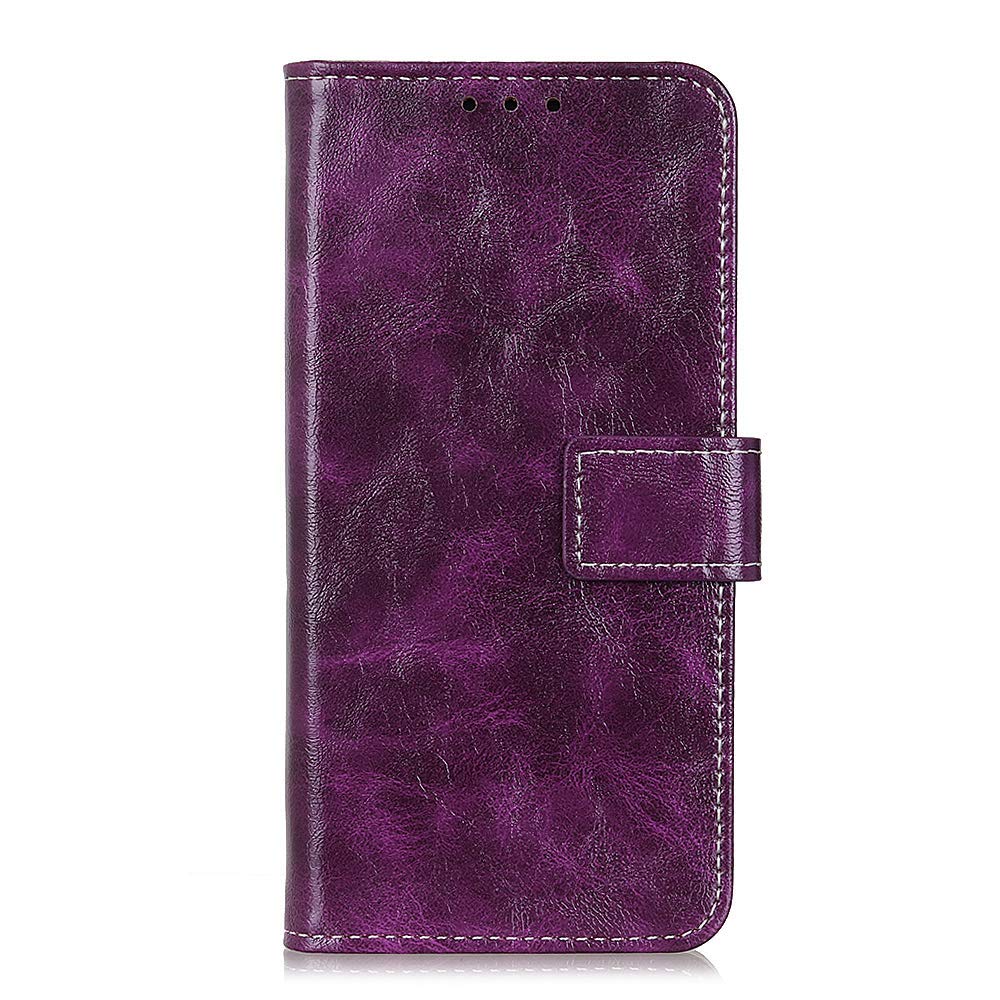 Zl One PU Leather Wallet Case Card Slots Flip Cover Compatible with/Replacement for Huawei Nova 5 / Nova 5 Pro (Purple)