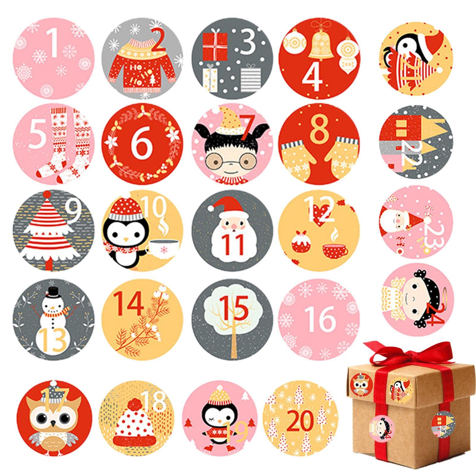 Amazon.com: Christmas Advent Calendar Number Stickers,24 Days of Christmas Stickers - Christmas Number Advent Calendar Stickers for Gift Box Sealing Stickers : Home & Kitchen Amazon.com: christmas advent calendar number stickers,24 days of christmas stickers - christmas number advent calendar stickers for gift box sealing stickers : home & kitchen