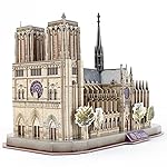 CubicFun 3D Puzzles for Kids Ages 8-10 - Notre Dame de Paris Gifts for 10 Year Old Girl Boy - Art STEM Projects for Kids Ages 8-12 - Classroom Desk Decorations, 128 Pieces