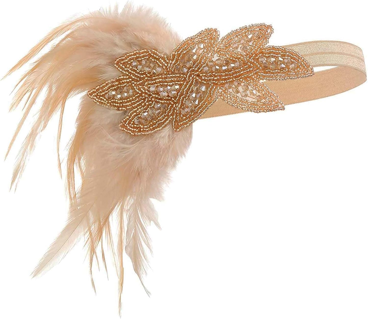 BABEYOND 1920s Flapper Accessories Great Gatsby Costume Accessories 20s Flapper Headband Pearl Necklace Gloves Plastic Holder - Image 3