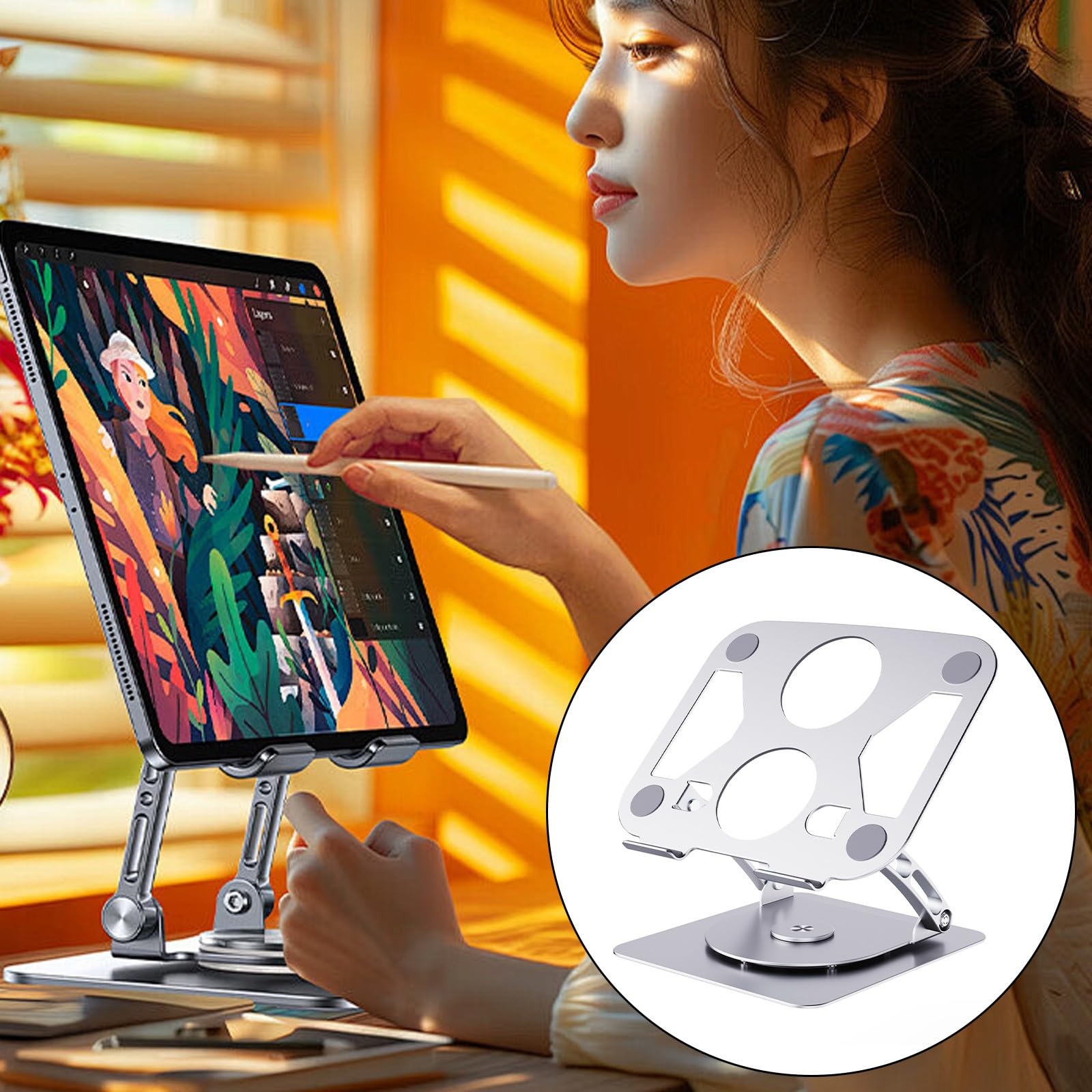 Elevadores de soporte para laptop con diseño de huecos compatibles con dispositivos de hasta 15.9 pulgadas de refrigeración de montaje de metal