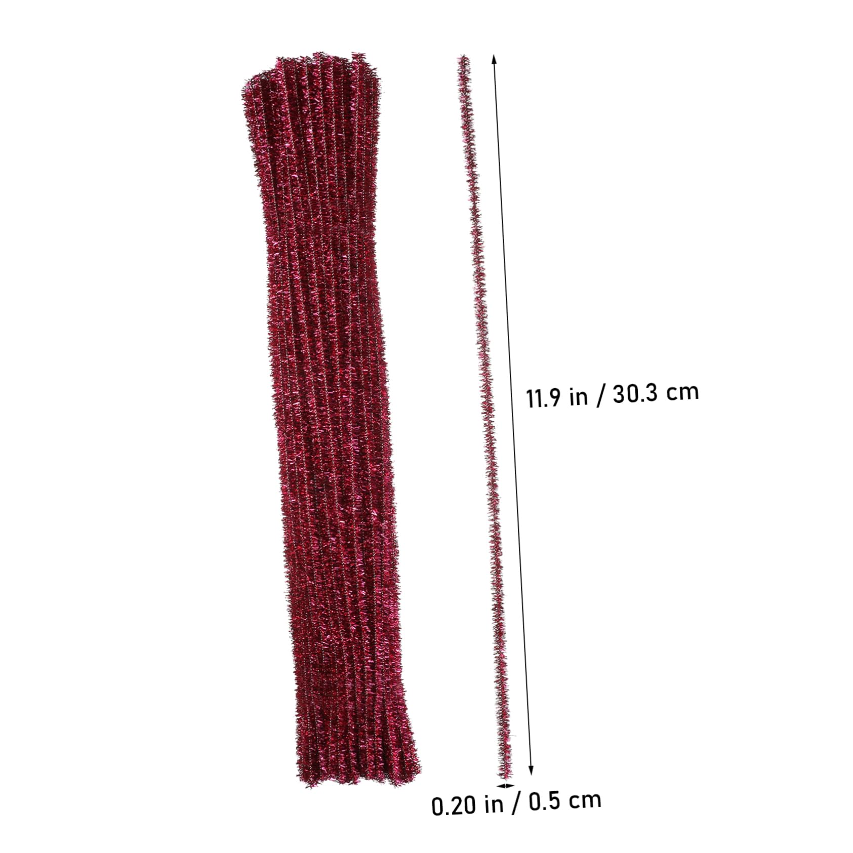 Sewroro Twisting Sticks 500pcs Pipe Cleaners Craft Supplies Glitter Twisting Sticks for DIY Projects