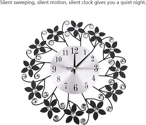 Miniatura 2 de Reloj de pared para decoración de sala de estar, moderno, 3D, silencioso, funciona con pilas, para dormitorio, cocina, oficina, decoración del