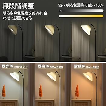 Amazon.co.jp : JOYIDEAVA LEDフロアランプ、リモコンとアプリ