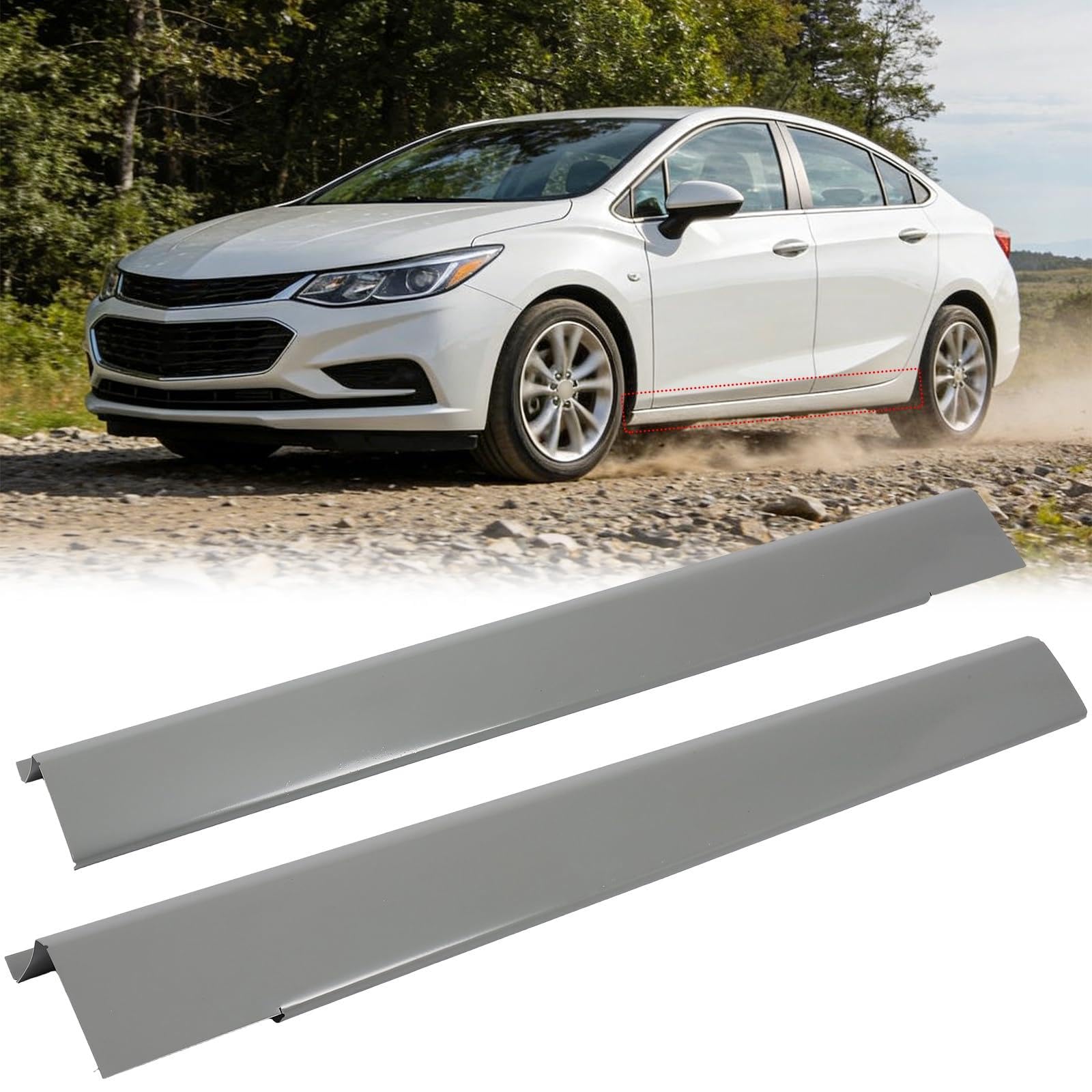 Outer Rocker Panels Fit for Chevrolet Cruze 2011-2016 Driver & Passenger side Pair