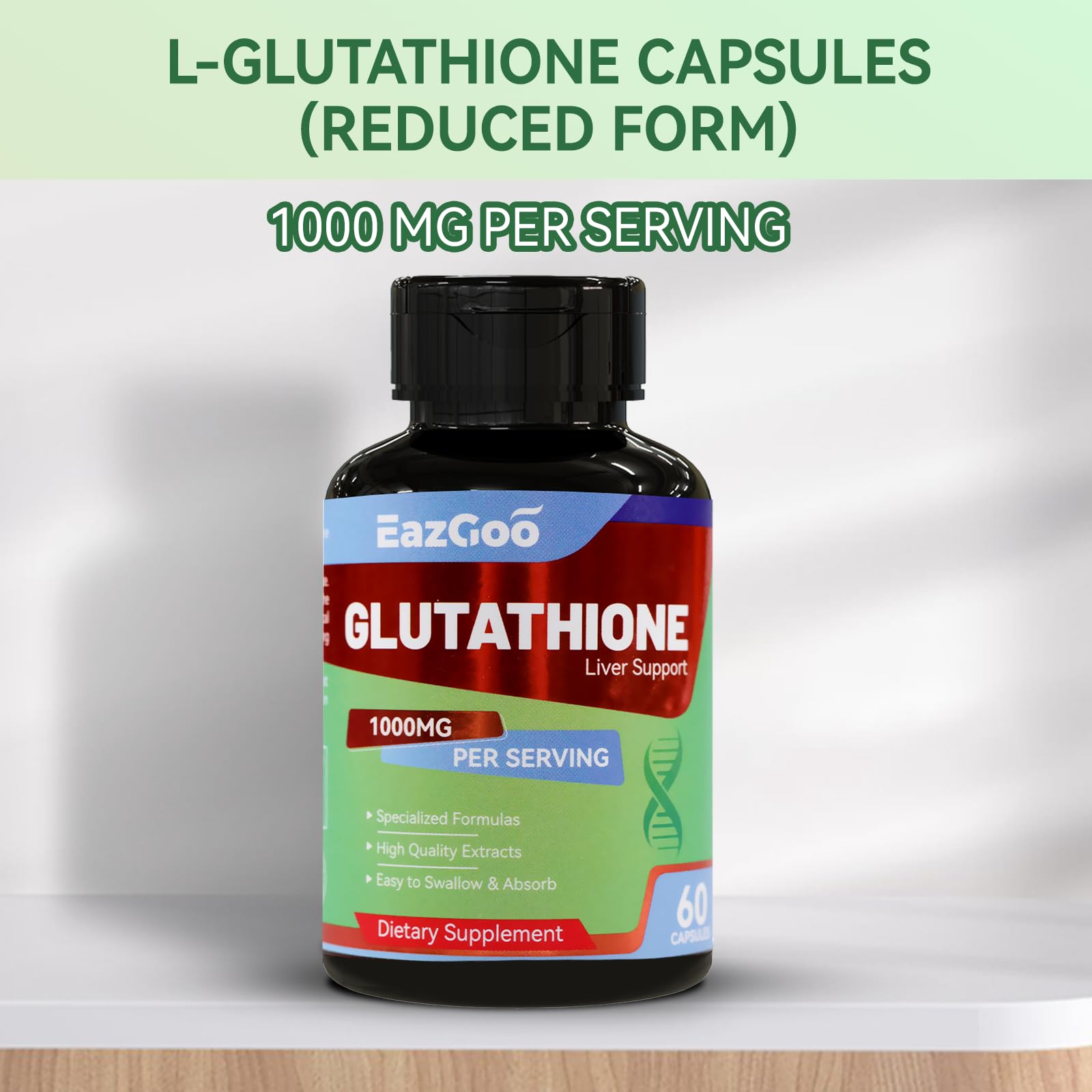 glutathione supplement absorption effectiveness Amazon.com: EAZGOO Glutathione Supplement 1000mg Antioxidant Supplement