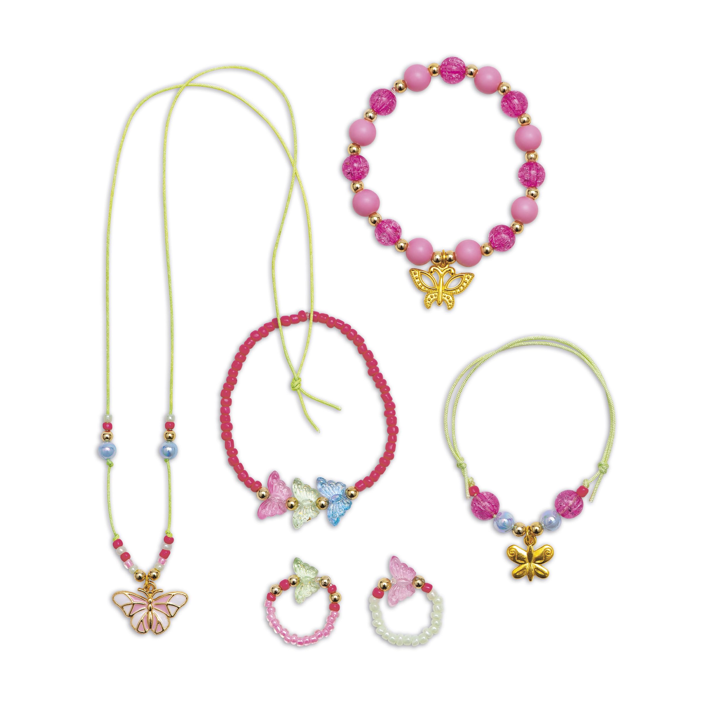 Janod, 6 Jewels to Create, Theme Butterflies, Les Ateliers Bijoux, Children's Creative Leisure Kit - Image 2