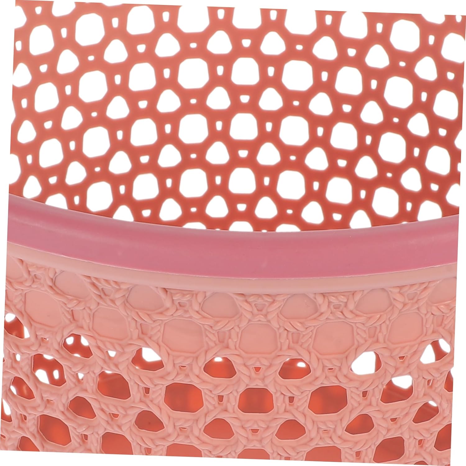 Portable Laundry Basket with Handle Medium Hollow Clothes Hamper for Bedroom Bathroom Nursery Lightweight Sundries Storage Holder with Ventilated Design to Prevent Odors