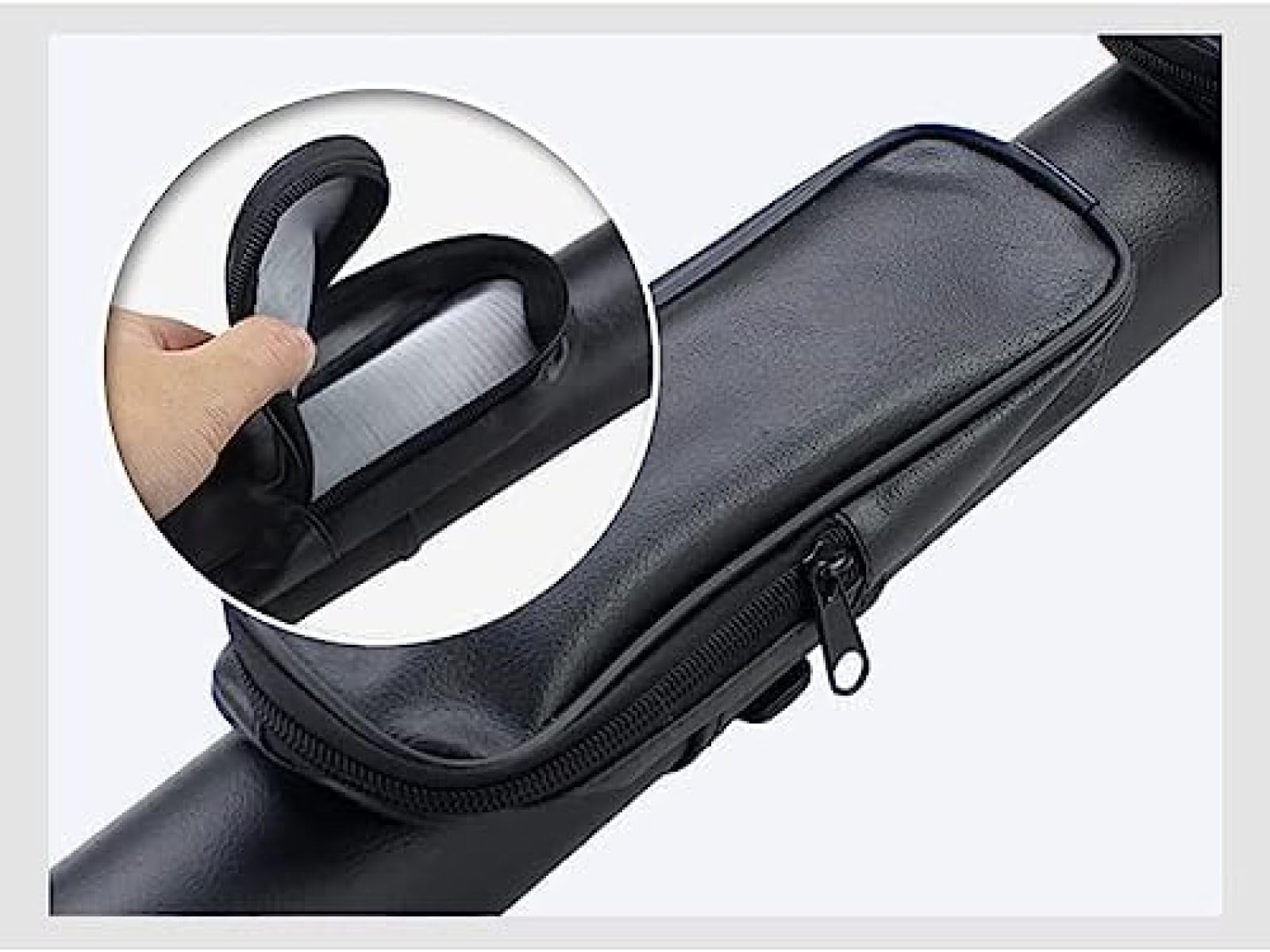 Sac De Queue De Billard 3/4 – Étui Transport Léger 115 Cm, Toile Résistante, Avec Gant 3 Doigts, Bandoulière Réglable