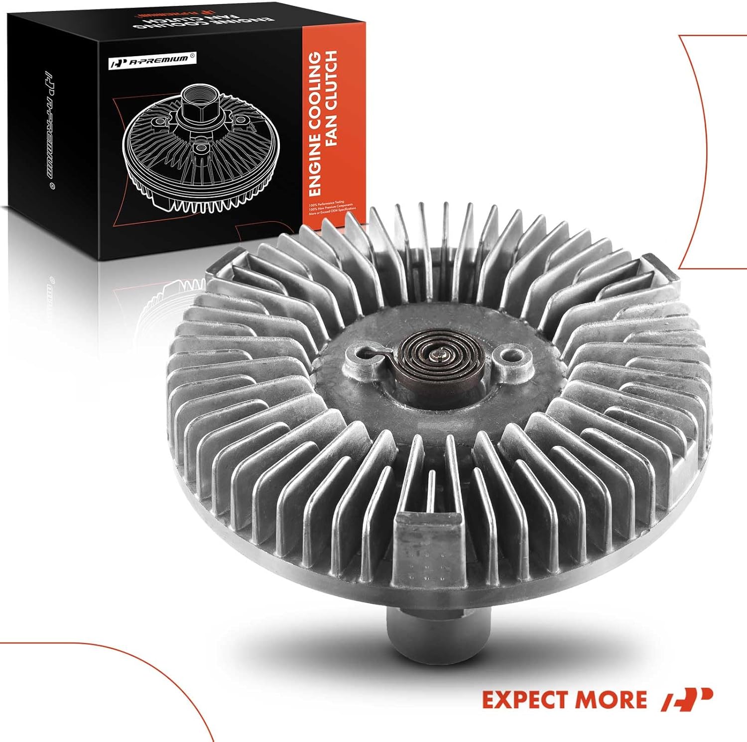 A-Premium Engine Cooling Fan Clutch Compatible with Ford Ranger 1995-2008, F-100 Ranger 1996-2001 & Mazda B3000 1994-2007, Severe Duty, Standard RotationV6 3.0L
