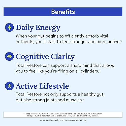 Miniatura 9 de Gundry MD Total Mezcla de soporte intestinal Restore Gut 90 cápsulas