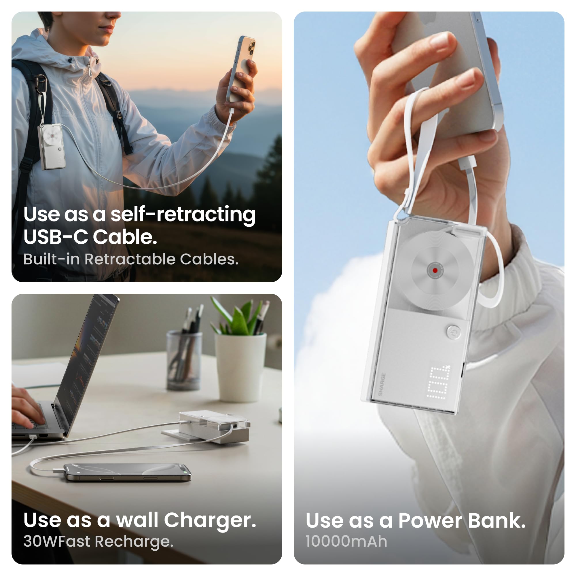 Amazon.com: sharge 3 in 1 Portable Charger Power Bank