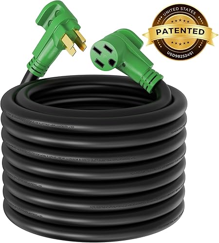 Vista 28 de RVMATE Cable de extensión de alimentación con cerradura para RV/generador de 50 amperios y 15 pies, mango de fácil enchufe, 14-50P a SS 2-50R