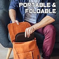 Vista 2 de Cojín de asiento de gel portátil para masaje de viaje, 14.5 x 10.5 pulgadas de grosor, plegable para silla de oficina, silla de ruedas, cadera