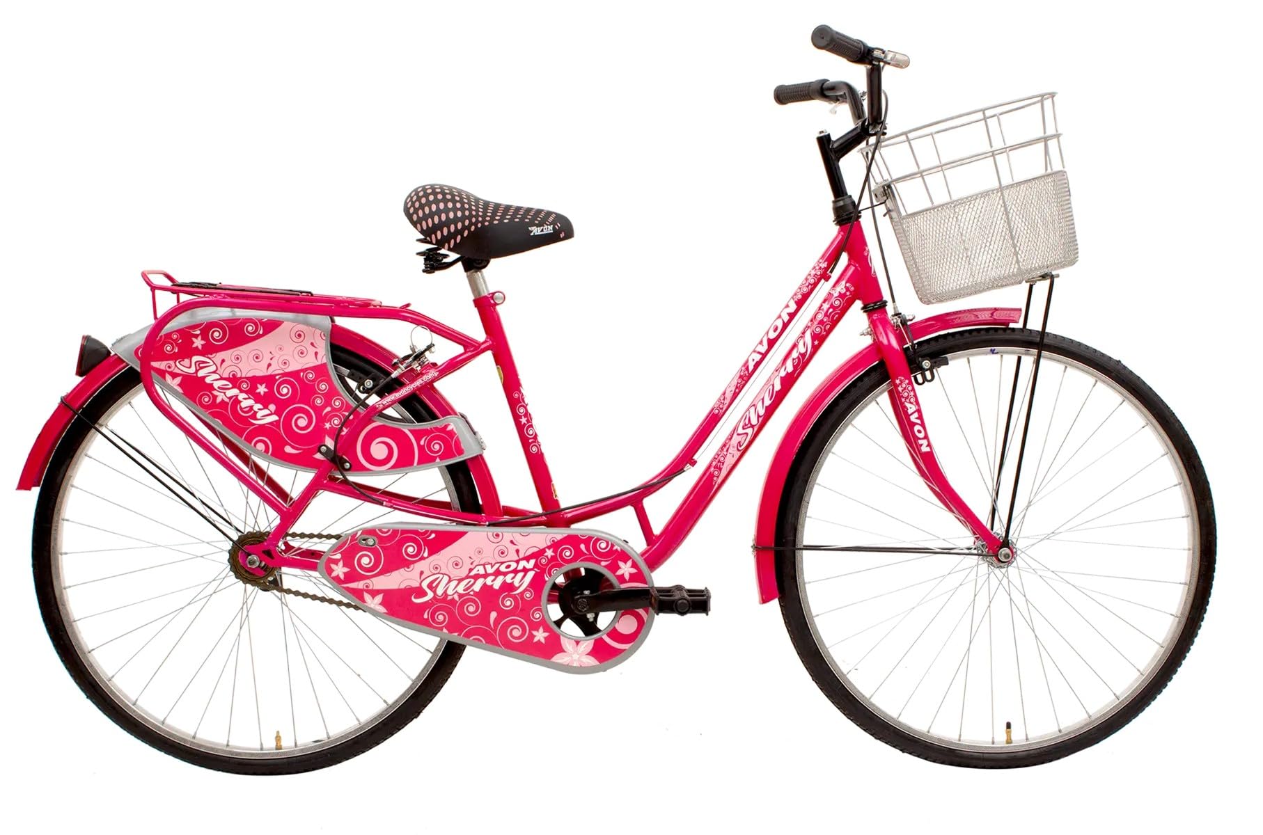 Sherry Women's Commuting Bike Cycles for Girls (26T, 18.00, Steel, Pink/White)-picture-28