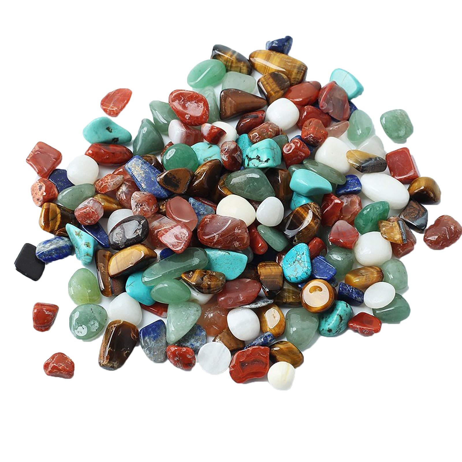 1 Bag 100g Colorful Mixed Irregular Shape Tumbled Stones Rock Gem Beads Glass Gems for Table Scatters, Fake Ice Cubes Gems Gemstones Vase Fillers