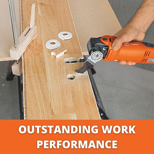 Miniatura 4 de Fein Starlock 63502126270 - Hoja de sierra de precisión para madera, paneles de yeso y plásticos blandos, dientes japoneses de doble hilera, cintura