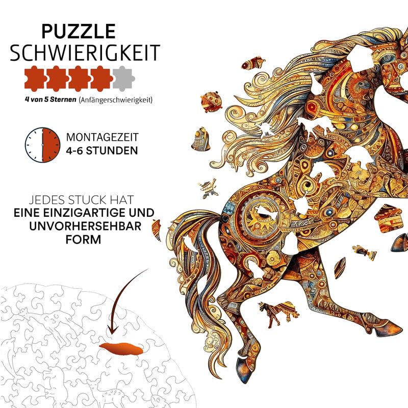 Jigfoxy Puzzle In Legno Maine Coon, 300 Pezzi, Forma Animale Unica, Dimensioni 42x33,6 Cm, Gioco Creativo Per Adulti E Bambini, In Scatola Regalo