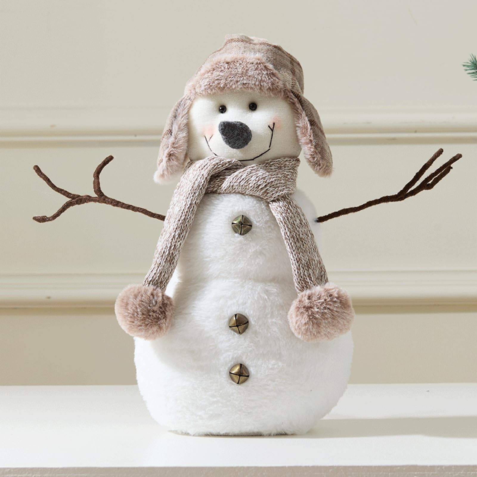 Figurine miniature de Noël, Père Noël, bonhomme de neige, décoration de bureau