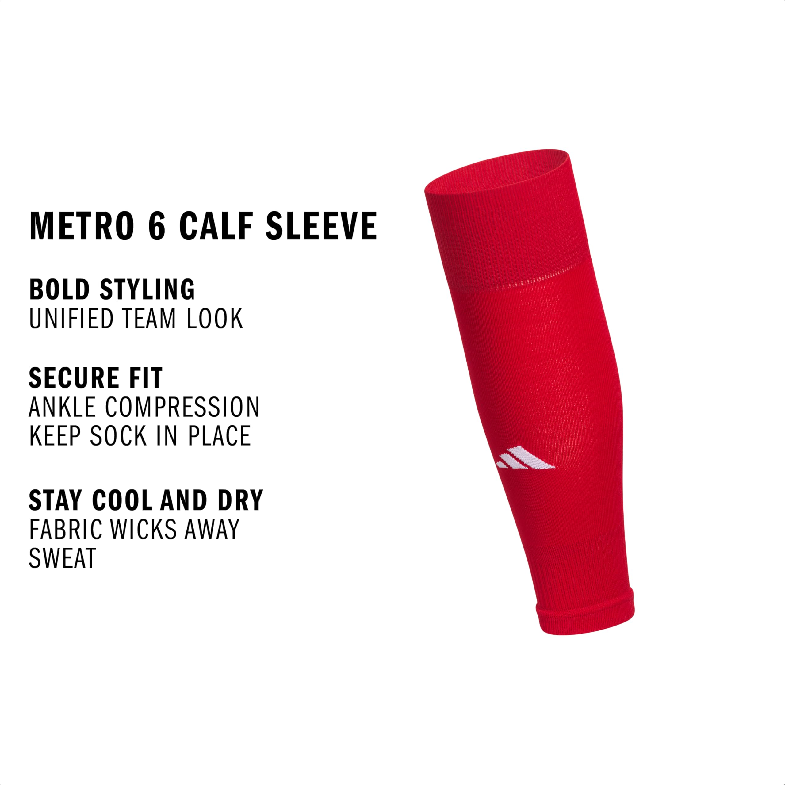 adidas Metro 1 Stück Fußballstulpen vorgeschnitten für Herren, Damen und Kinder