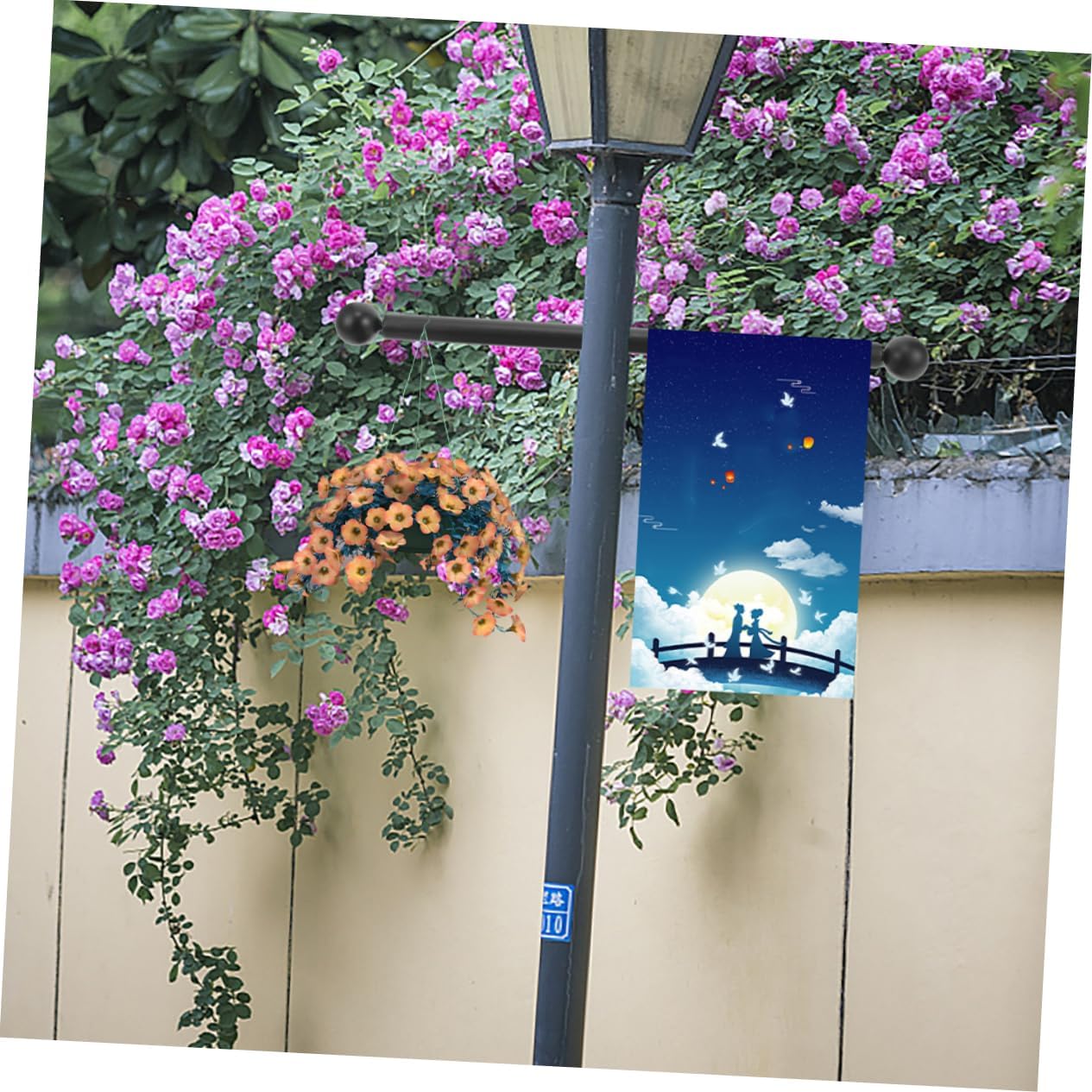 3pcs Light Pole Cross Arm Bracket Lamp Post Solar Post Lights Outdoor Garden Accessory