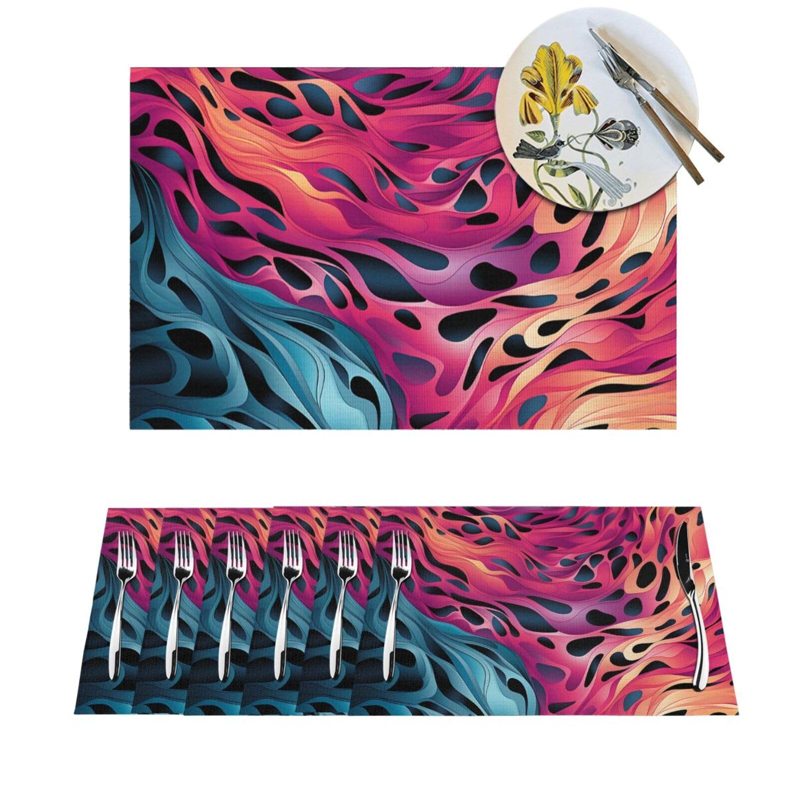 Set de table léopard lavable pour sublimer vos repas de fête et dîners de mariage