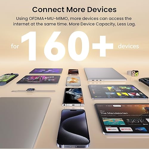 Miniatura 6 de Tenda BE3600 Dual Band WiFi 7 Mesh Wi-Fi System  Cubre hasta 4600 pies cuadrados  3 puertos Gigabit completos  Soporta más de 160