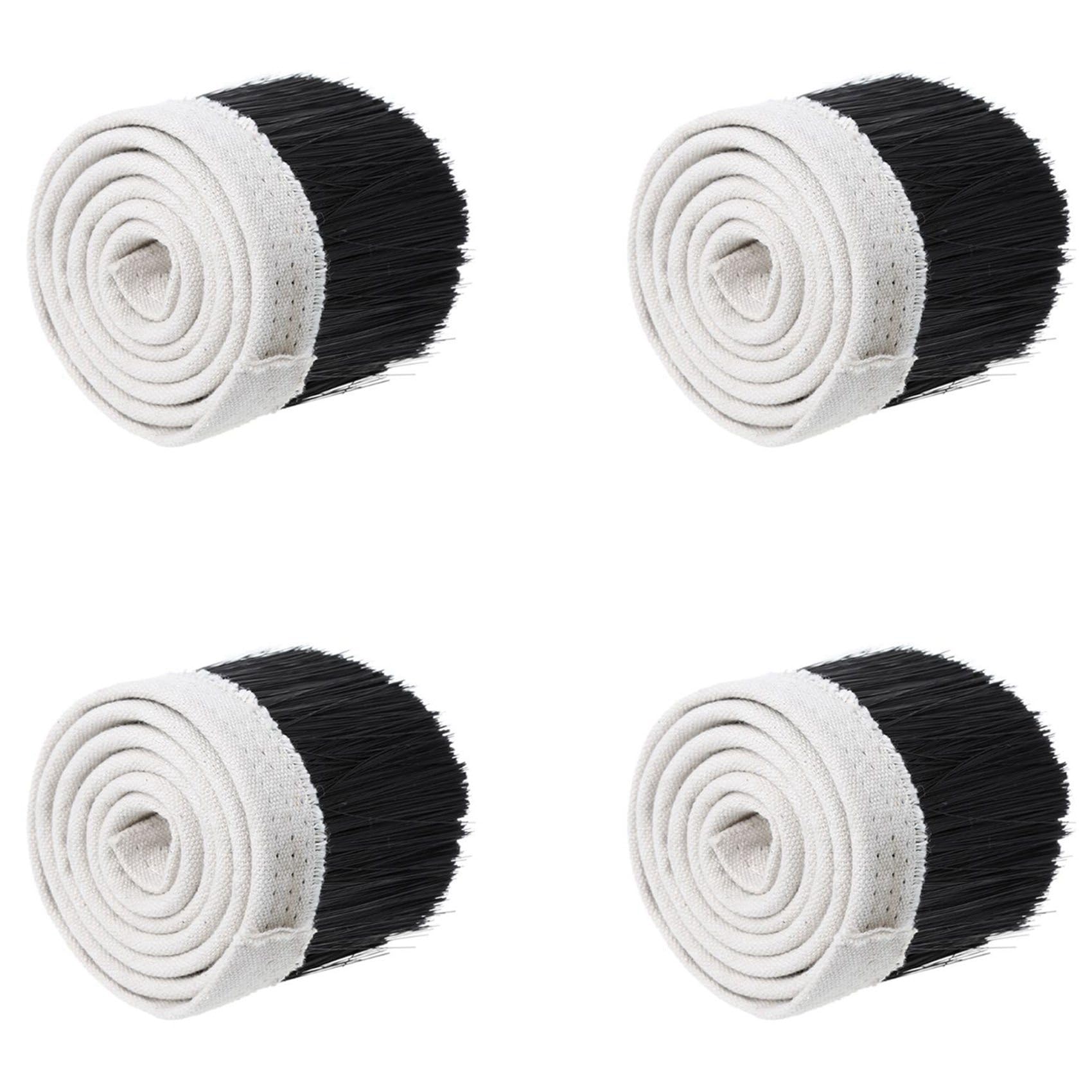 Cepillo de nylon CNC de 70mm para evitar serrín volátil en máquina de grabado de 4 piezas